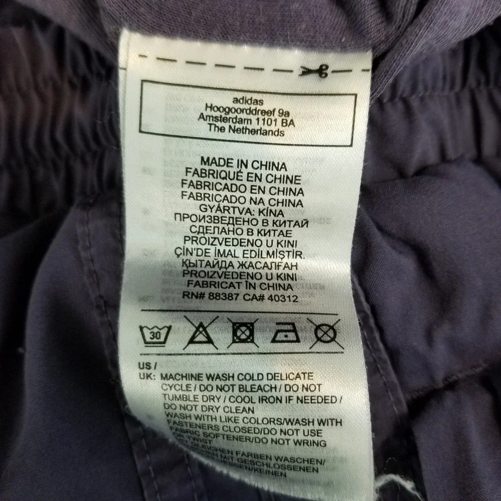 Vintage Adidas Pastel Breezy Track Pants Men L Purple Nylon Windbreaker Trefoil